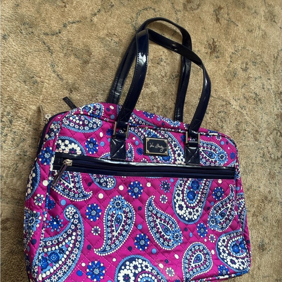 Vera Bradley Attaché Travel Companion Luggage Bag Boysenberry - Picture 3 of 12